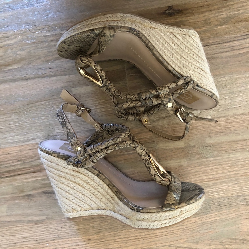 Dolce Vita Snake Wedges 6